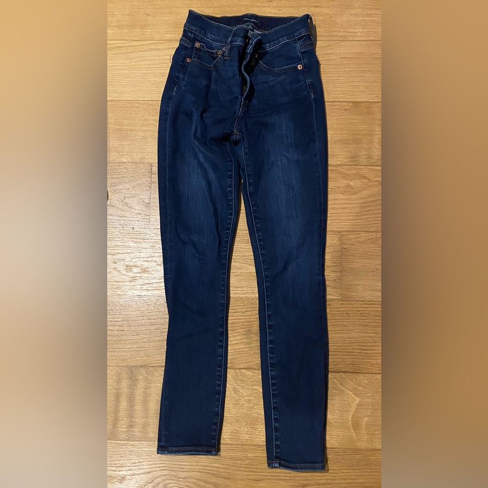 J. Crew dark wash toothpick jeans 9” size 24